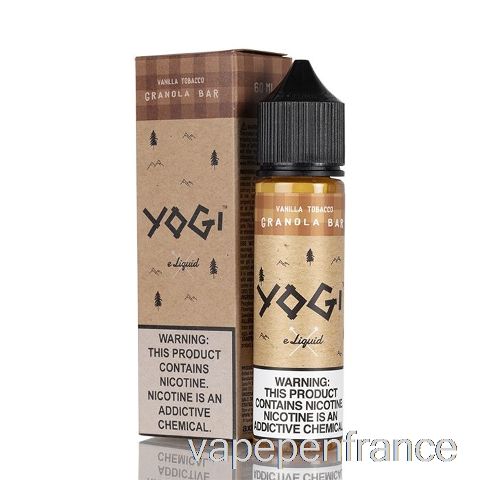 Barre Granola Tabac Vanille - E-liquide Yogi - 60ml 3mg Stylo Vape